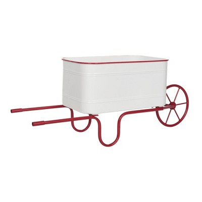 Transpac Metal Garden Cart Home Decorations Patriotic