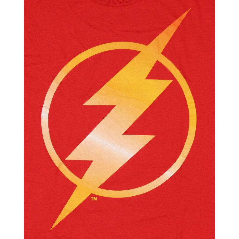 DC Comics The Flash Men's Fastest Man Alive Logo Design Adult T-Shirt, 2 of 4