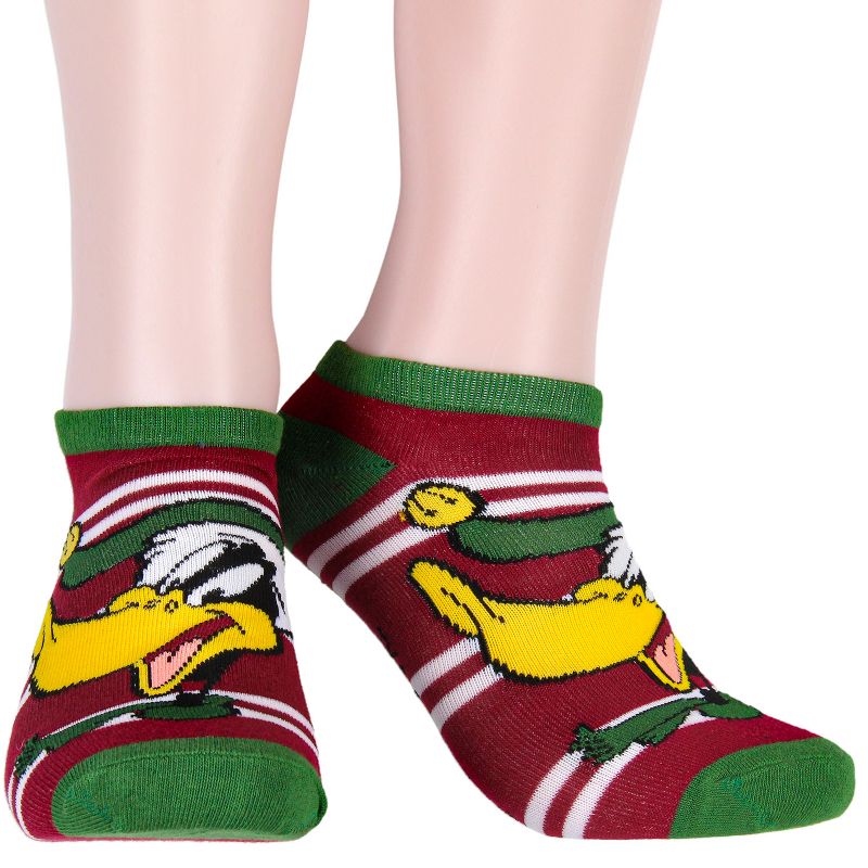 Looney Tunes Characters Striped Mix And Match Adult 5 Pack Ankle Socks Multicoloured, 5 of 8