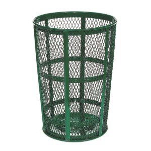 Steel Mesh Corrosion Resistant Trash Can, 48 gal, Green - 1 of 1