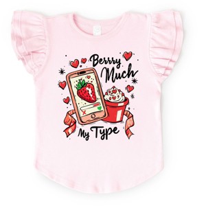 Berry Much My Type Strawberry - Flutter Sleeve Graphic T-Shirt - 1 of 3