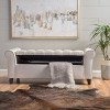 NicBex Modern 50" Storage Bench Wood Accent Stool with Button Tufted and Armrests for Bedroom and Living Room - 4 of 4
