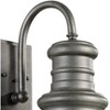 Generation Lighting Redding Station 12 1/2" High Silver LED Outdoor Wall Light - 3 of 3