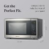 Farberware 1.1 Cu. Ft. Countertop Microwave Oven – 1000W Power, Auto Cook Settings, Defrost, and Safety Lock – Stainless Steel - 4 of 4