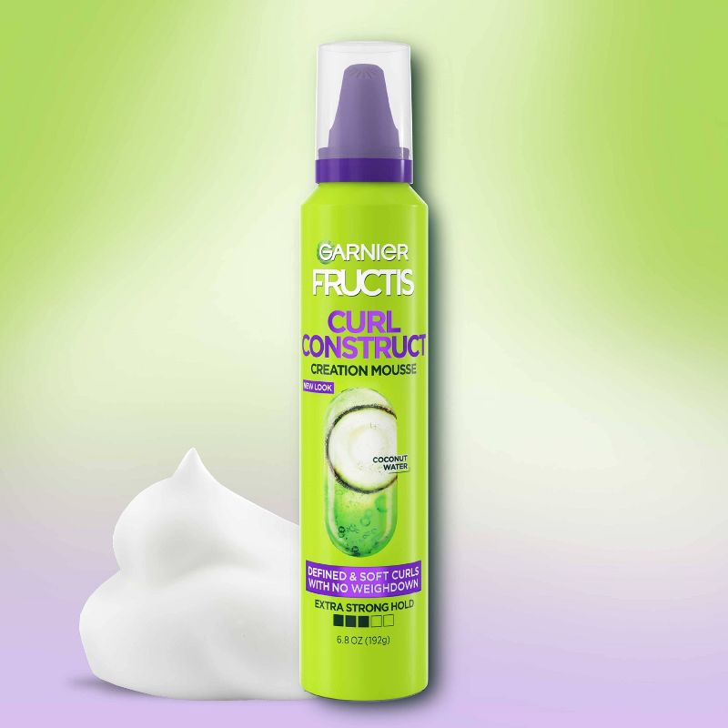 Garnier Fructis Style Curl Construct Creation Hair Mousse - 6.8oz, 2 of 7
