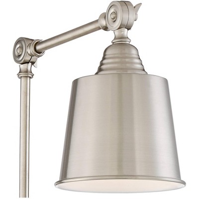 Mendes Brushed Nickel Adjustable Swing Arm Wall Lamp Set