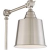 360 Lighting Mendes Modern Wall Lamps Set of 2 Brushed Nickel Plug-in 4 1/4" Light Fixture Up Down Adjustable for Bedroom Reading Living Room Hallway - 3 of 4