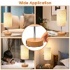 iMountek"Touch Control 3-Way Dimmable Table Lamp with USB Ports & LED Bulb for Bedroom, Living Room"Beige - 4 of 4