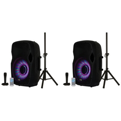 Ampd - Bazooka Barrel Led Bluetooth Speaker With Microphone - Black : Target