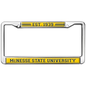 McNeese State School Logo Full Size Standard License Plate Metal Frame - 1 of 4