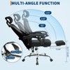 Mesh Ergonomic Office Chair w/Footrest, Home Office Computer Chair with Adjustable Headrest and Backrest, Executive Desk Chair with Wheels 360 Swivel - 4 of 4