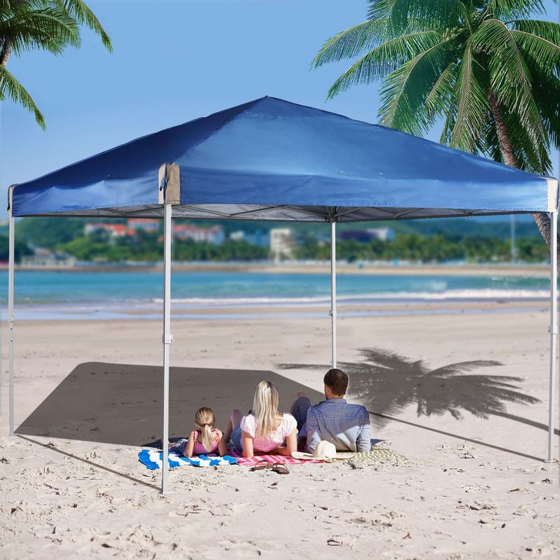 Aoodor 9.8'x9.8' Pop Up Canopy Tent with Roller Bag, Portable Instant Shade Canopy, 2 of 9