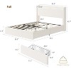 Full Size Bed Frame with Storage Headboard, Upholstered Full Bed Frame with 4 Storage Drawers, No Box Spring Needed, Noise Free - 3 of 4