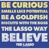 Juniors Womens Ted Lasso Be Curious Quote Stack T-Shirt - 2 of 4