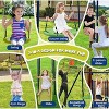 Costzon Swing Set for Backyard, 4-in-1 Heavy Duty Metal Frame with 2 Adjustable Swings, Slide, Basketball Hoop, Indoor/Outdoor Playset for Kids - 3 of 4