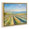 Stupell Industries Rows Of Flowers Landscape Floating Frame Canvas Art - 2 of 4