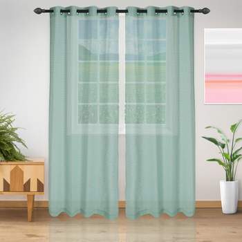 Delicate Dot Sheer Grommet Curtain Panel Set by Blue Nile Mills
