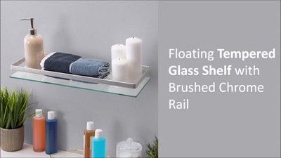 Pinnacle Chrome and Glass Bathroom Shelf, Color: Chrome - JCPenney