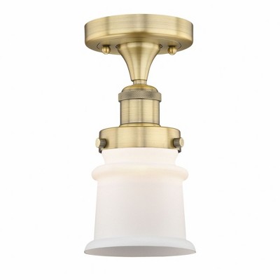 Canton - 1 Light Semi-Flush Mount In Industrial Style-9.25 Inches Tall and 5.25 Inches Wide