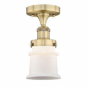 Canton - 1 Light Semi-Flush Mount In Industrial Style-9.25 Inches Tall and 5.25 Inches Wide - 1 of 1