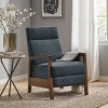 Lyngins Modern Wood Hand Recliner Chair with High Back & Footrest,Accent Club Chair for Living Room,Bedroom - 2 of 4