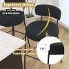 DYHOME Bar Stools Set of 4, 27 Inches Counter Height Kitchen Bar Stools with Back, Modern Metal Tall Bar Stools for Kitchen Island - 3 of 4