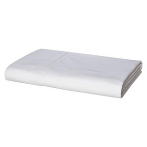 Ultra Soft Flat Sheet (Twin Extra Large) White 300 Thread Count - Threshold , Size: Twin Extra Long