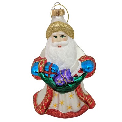 Christmas by Krebs 5" White and Red Santa Figurine Christmas Ornament