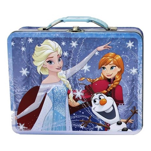  The Tin Box Company Disney Frozen Stack Store and Carry Tin.  Stackable Tin Box with Handle,Blue and White XL : Toys & Games