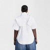 KBB by KAHLANA Women's Long Sleeve 'The Convertible Sleeve Shirt' - White - 2 of 4