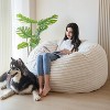 MAXYOYO Giant Bean Bag Chair Bed for Adults, Convertible Beanbag High-Density Foam Filling, Machine Washable Cover - 3 of 4