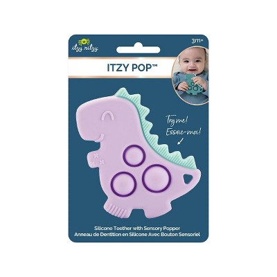 Itzy Ritzy Pop Teethers - Dino purple