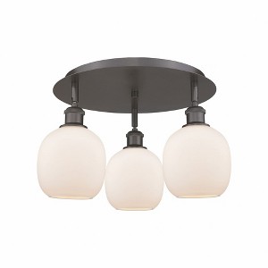 Belfast - 3 Light Flush Mount In Industrial Style-9.5 Inches Tall and 17.75 Inches Wide - 1 of 1
