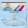 USTECH Eco-Space Savor Clothes Hanger Natural Wood - 3 of 4