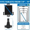 Mount-It! Secure Tablet POS Kiosk with Wall Bracket Add-on | Locking Tablet Stand with Adjustable Clamp for iPad, Samsung Galaxy & 7.9"- 10.9" Tablets - 3 of 4