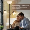 GTCLIGHTING Floor Lamps for Living Room,Torchiere Floor Lamp with 8W Adjustable Reading Lights, Morden Tall Lamps for Living Room, Bedroom, Office - 2 of 4