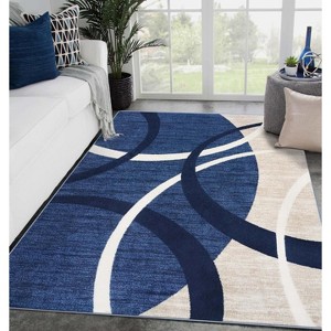 Luxe Weavers Modern Geometric Stain Resistant Indoor Area Rug - 1 of 4