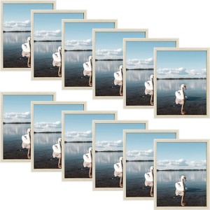 Golden State Art White/Beige MDF Picture Frame- Size of 11x14 or 5x7- Pack of 12 - 1 of 4