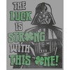 Boy's Star Wars Darth Vader St. Patrick's Day Luck Is Strong With This One Pull Over Hoodie - 2 of 4