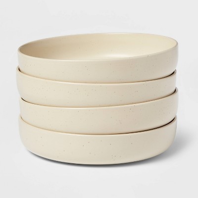 44oz 4pk Stoneware Tilley Dinner Bowls White - Threshold™