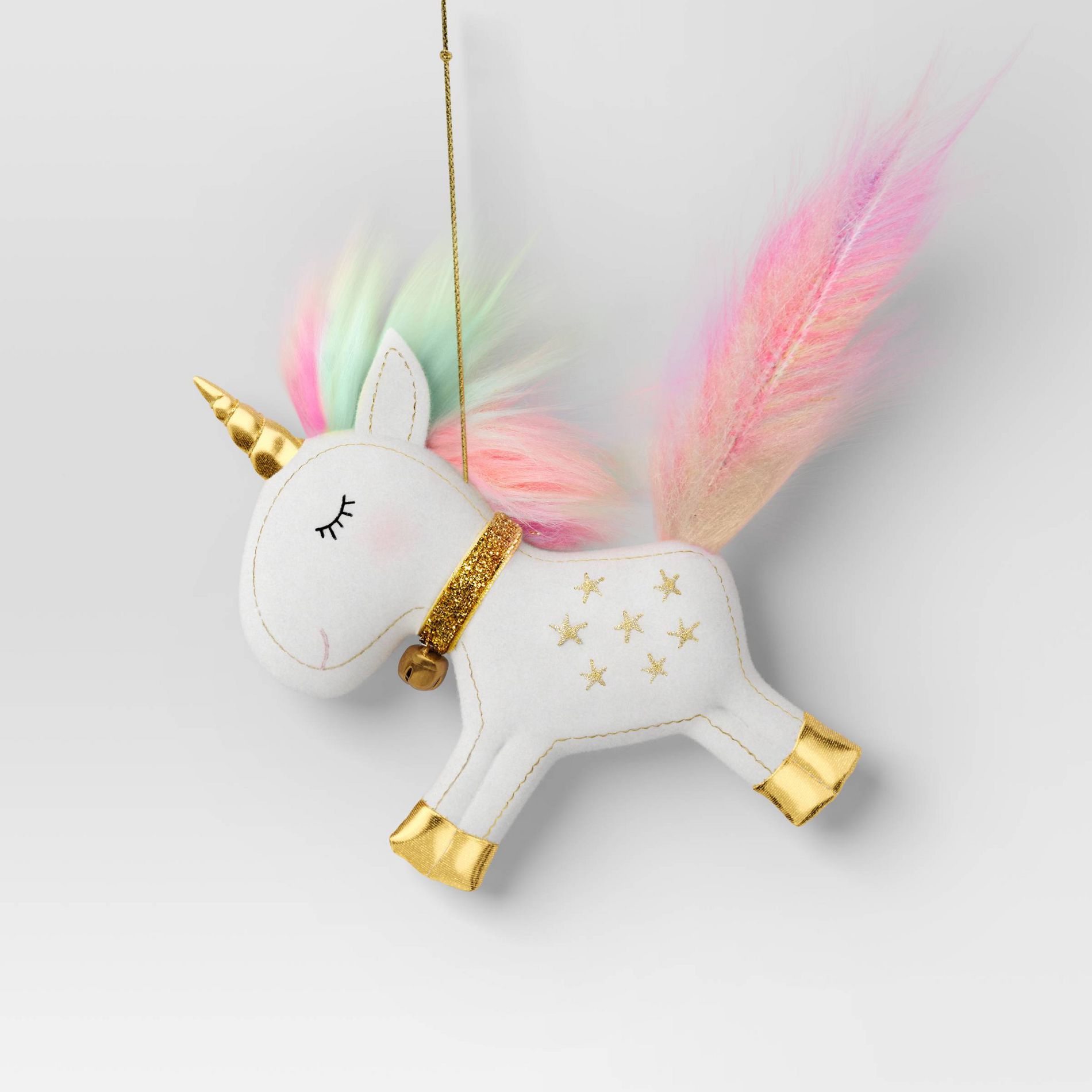 5" Christmas Fabric Unicorn - Wondershop™