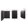 16*24 Inch Recessed Black Metal Framed Medicine Cabinet with Mirror and Adjustable Shelves Black Wall Mirror with Storage for Bathroom - 3 of 4