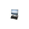 Officemate Monitor Stand with Drawer 13 1/8 x 9 7/8 x 5 Black 22502 - 3 of 3
