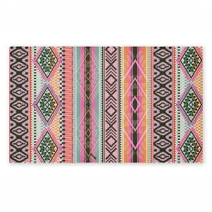 Stupell Industries Boho Geometric Stripes Printed Outdoor Door Floor Mat, design by Jennifer Ellory - 1 of 4