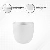 Rosemead Home & Garden Concrete Outdoor Planter Pot Chalk White 14"x14"x12" - 2 of 4