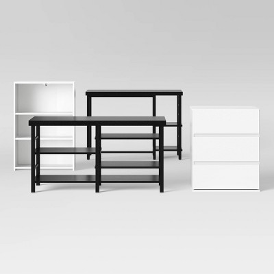 3 Shelf Bookcase Room Essentials, Room Essentials 3 Shelf Bookcase Black And White