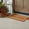 HomeRoots 24" X 36" Brown And Black Christmas Merry and Bright Outdoor Coir Door Mat - 2 of 4