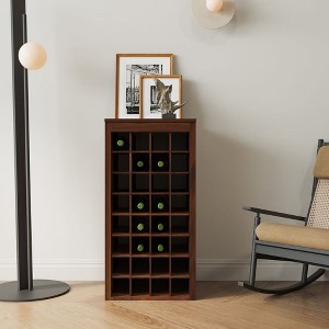 Modular Wine Bar Cabinet Ancona Modular With Storage Shelves With Hutch For Dining Room Showcase Crafts, Books, Wine, Wine Glasses - 1 of 4