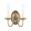 Livex Lighting Home Basics 2 - Light Wall Light in  Antique Brass - 2 of 4