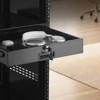 VEVOR 2U Rack Mount Drawer, 50 lbs Max Load-Bearing, Lockable Server Cabinet Case, Sliding Drawer with Lock and Cable Management Holes, Black - 2 of 4